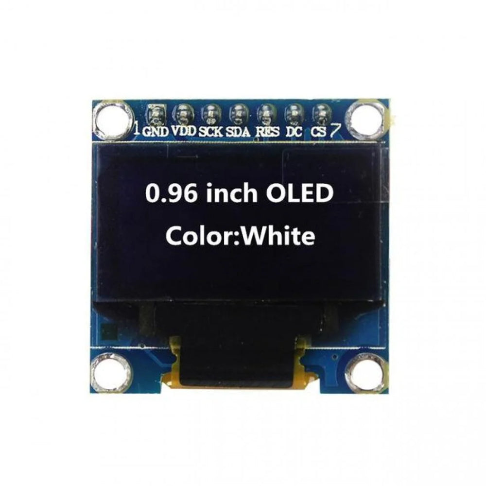0.96 inch OLED Display Module SPI I2C IIC 128×64 7 Pin White