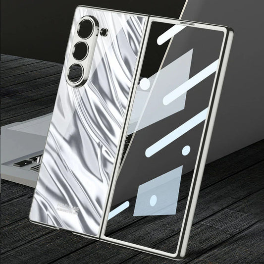 Galaxy Z Fold6 Electro Wave Pattern Shiny Case