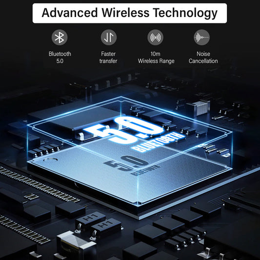 pTron InTunes Lite High Bass In-Ear Wireless Headphones With Mic - (Black/Red)