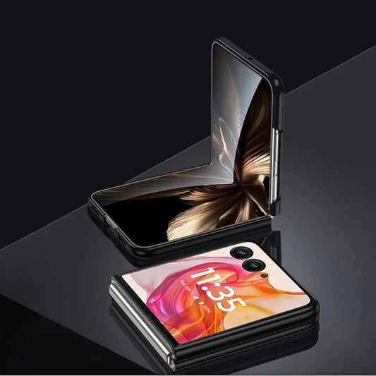 Galaxy Z Flip6 Classy Craft Genuine Leather Case