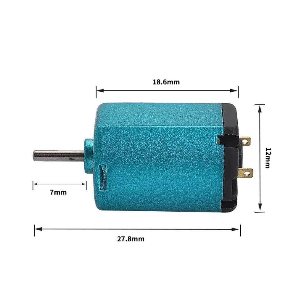 030 DC 2.4V Carbon Brush High Speed Micro motor Professional Grade Blue