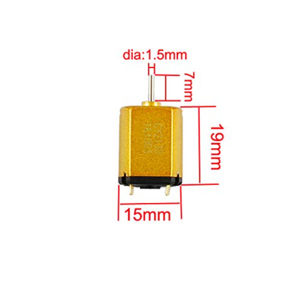 030 DC 3.7V Carbon Brush High Speed Micro motor Professional Grade Yellow