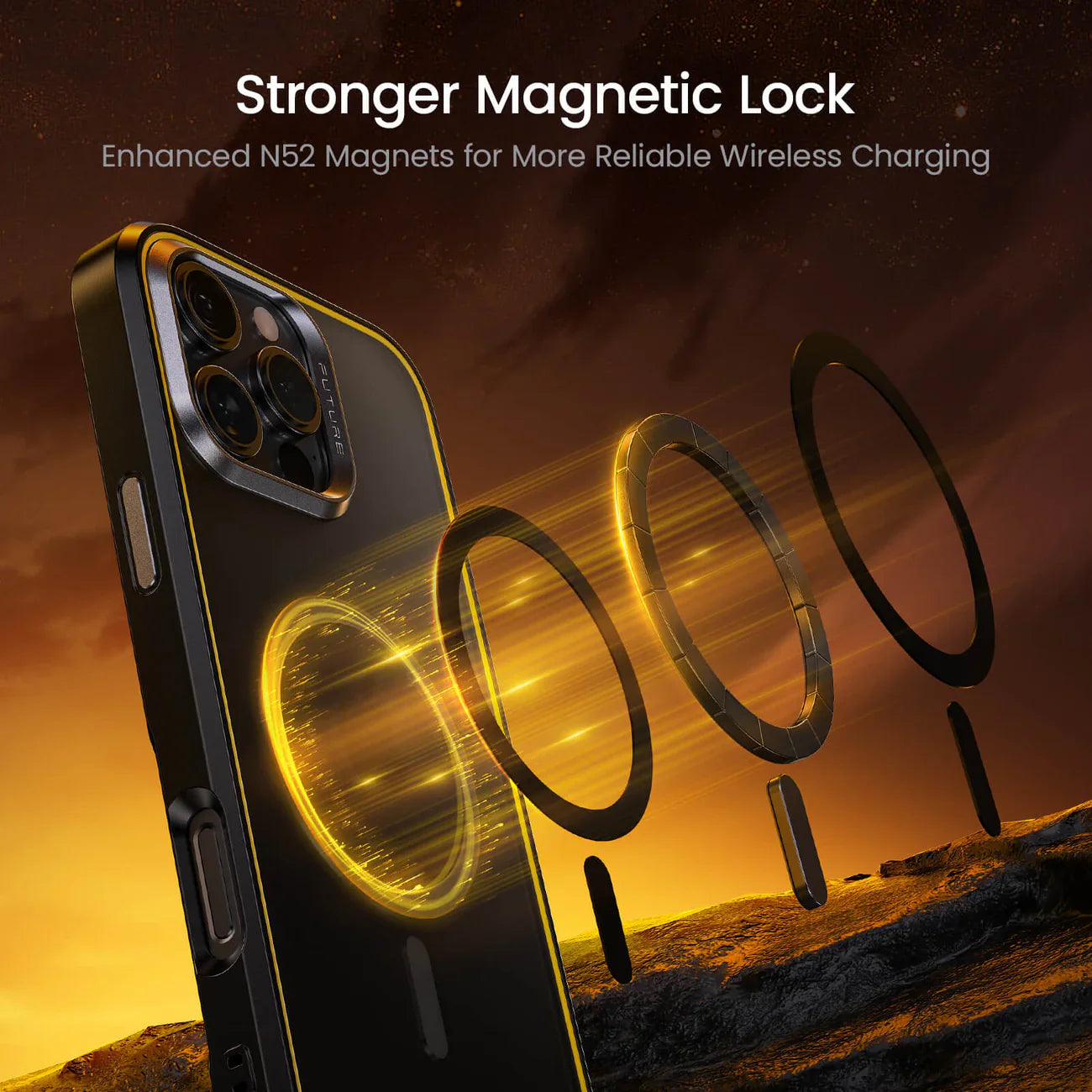 Sleek Matte Metal Lens Shield Case - iPhone