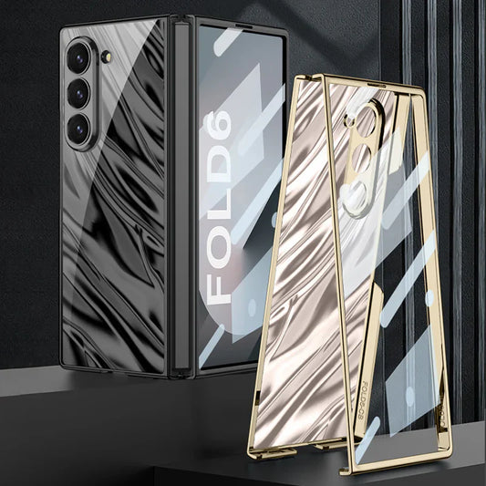 Samsung Galaxy Z Fold6 Electroplated Case with Wave Design