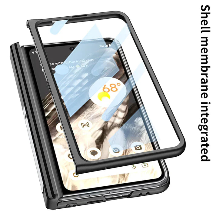Google Pixel Fold Secret Kickstand Leather Case