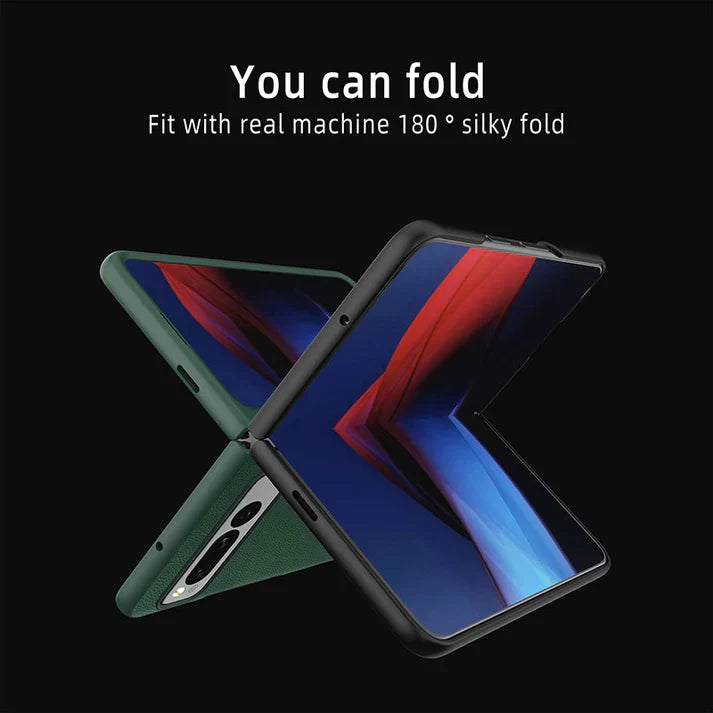 Google Pixel Fold Double Impact Leather Case