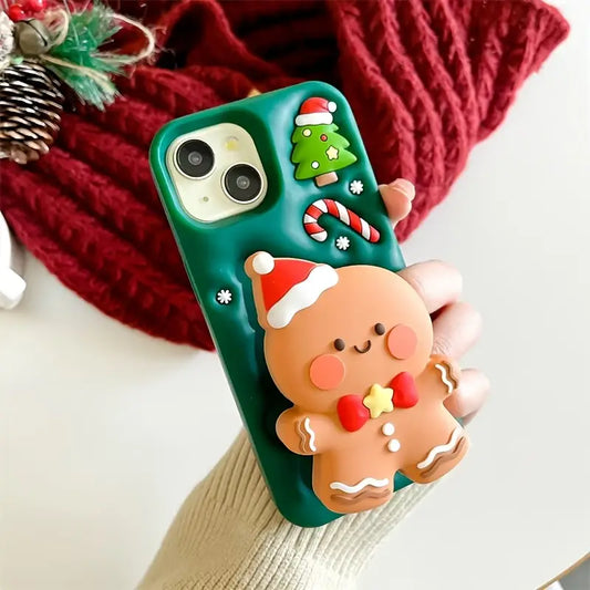 Christmas Cutie Gingerbread 3D Stand Case