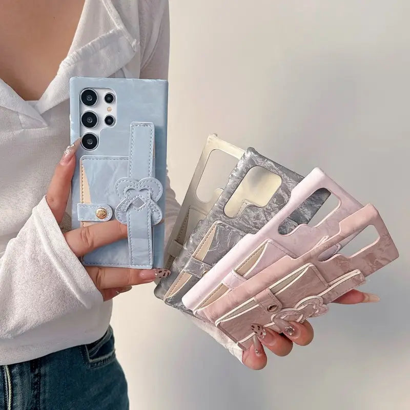 Trendy Texture Card Slot Case - Samsung