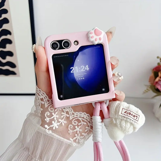 Cozy Kitten Charm Flip Case - Samsung