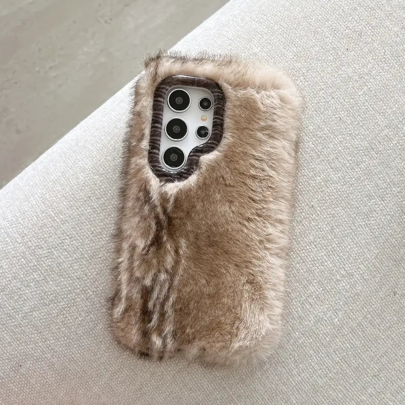 Plush Cat Fur Phone Case - Samsung