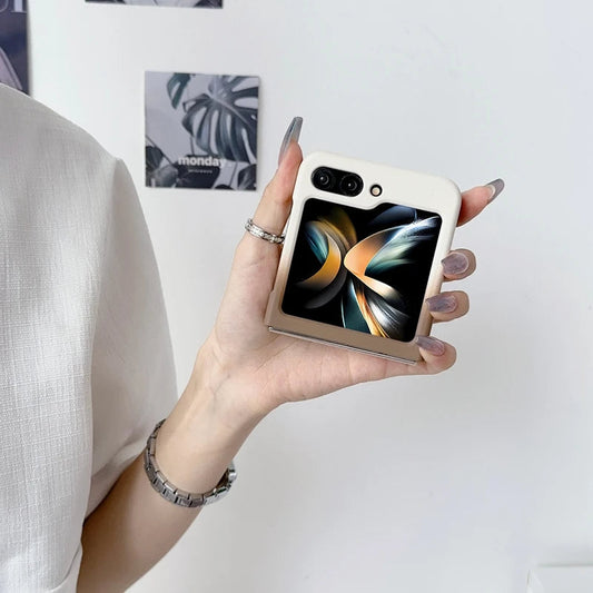 Galaxy Z Flip Series Ultra Thin Skin Texture Gradient Fold Case
