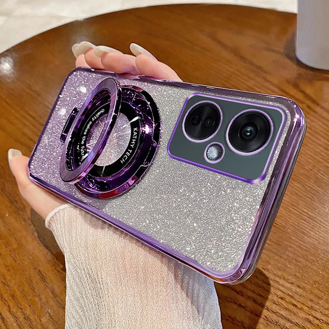 Glitter Ring Grip Transparent Case - OnePlus
