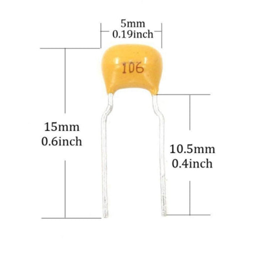 10uF/50V Monolithic ceramic capacitor 106 10Pcs