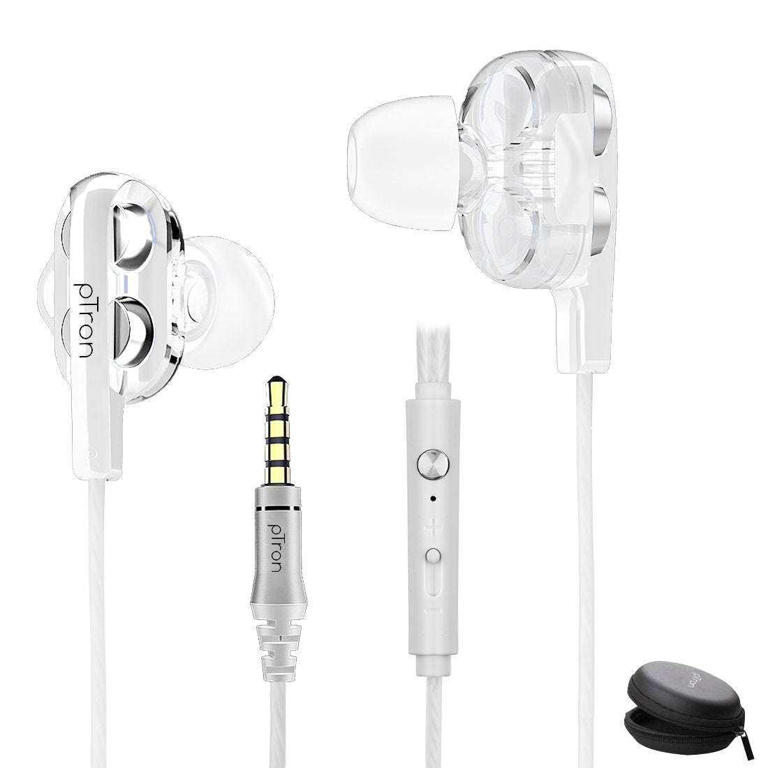 Buy Refurbished - PTron HBE6 Earphone Metal Bass Headphone With Mic ,Get pTron Boom Pro 4D In-Ear Wired Earphones with Mic