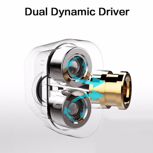 pTron Boom Pro 4D Hi-Fi Dual-driver Stereo Sound Wired Headset with Mic - (White)