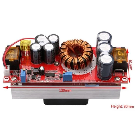 1500W DC-DC 12-48V to, 24-72V Boost Step Up, Converter For Car, Laptop Solar Battery 100Pcs