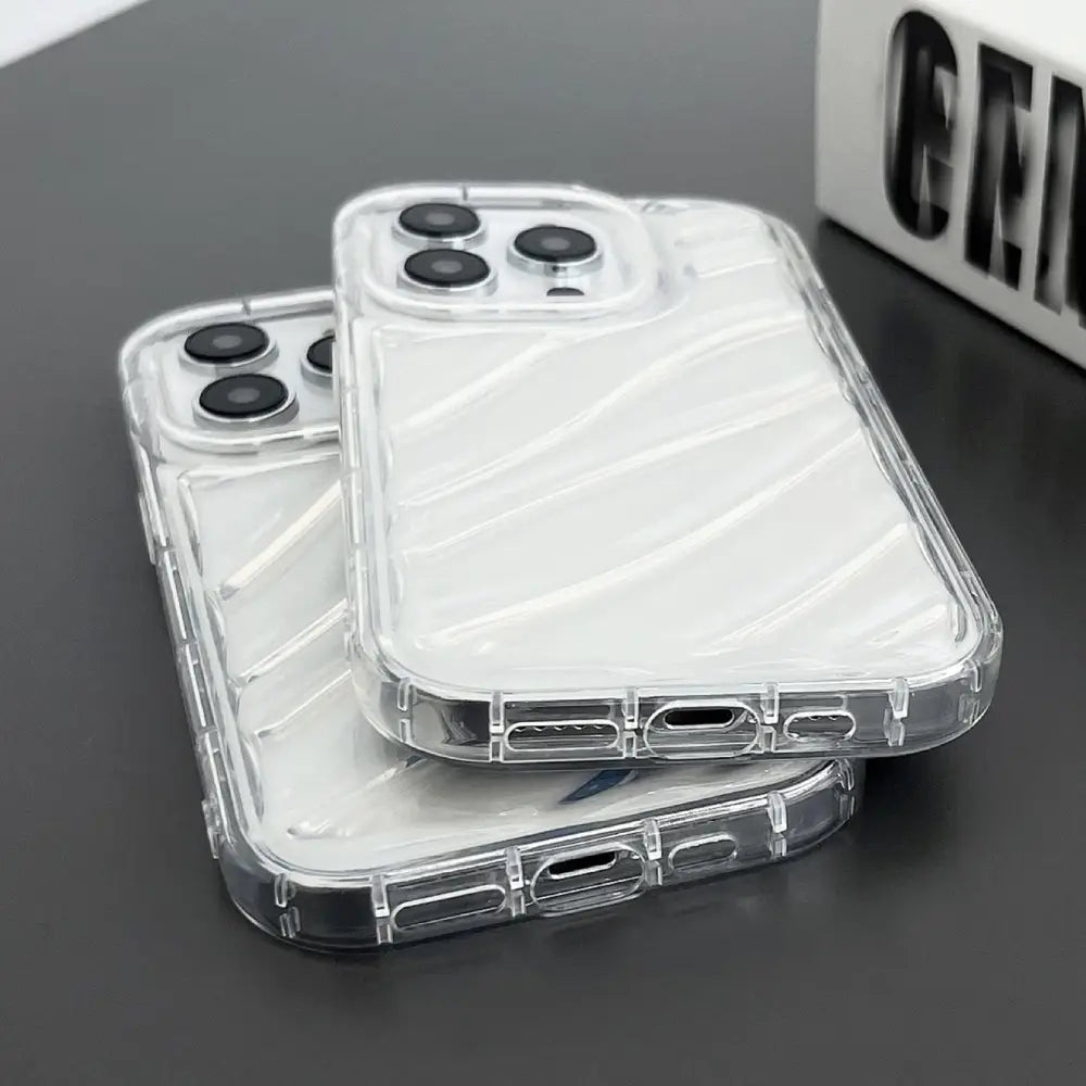 Glossy Vortex Clear Guard Case - iPhone