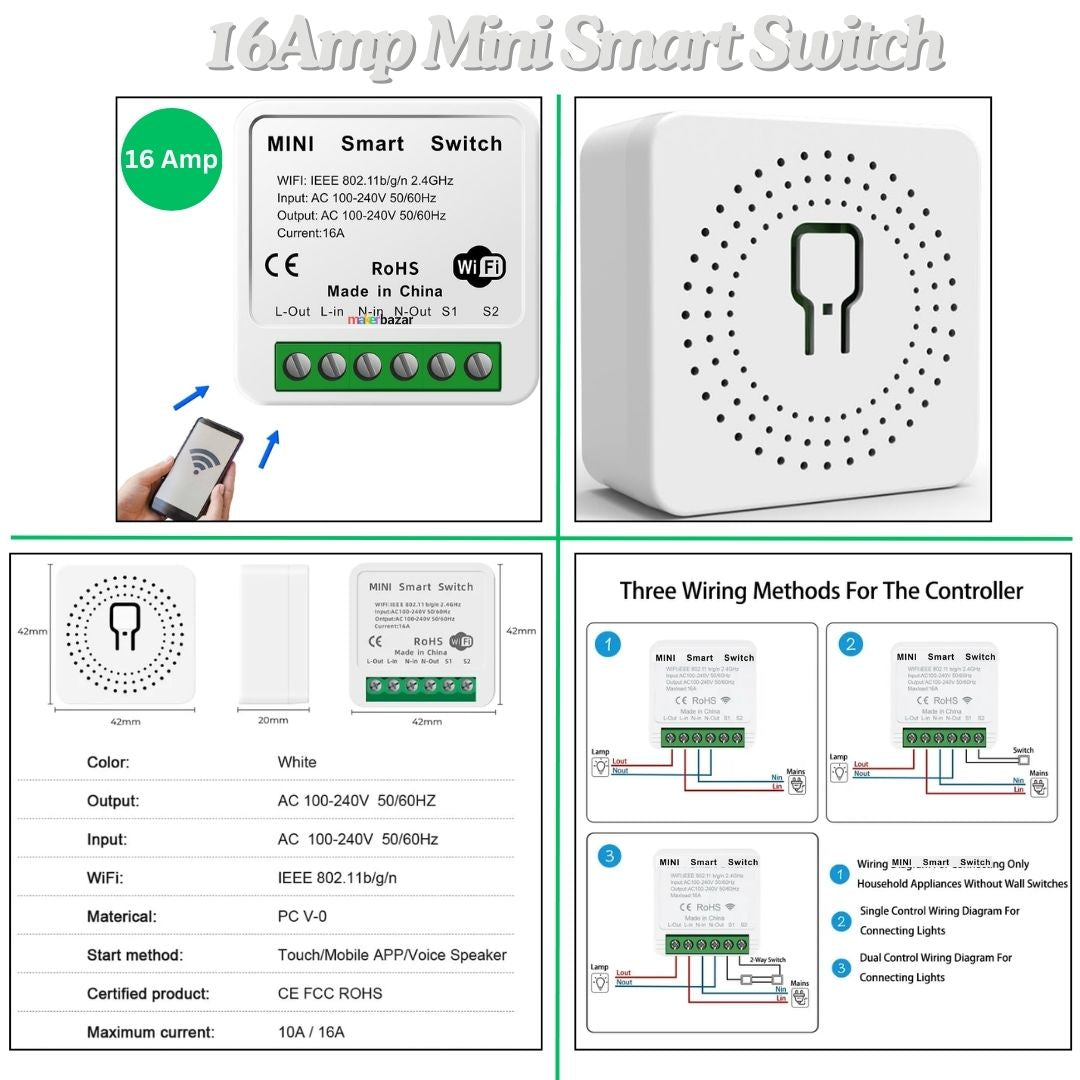 Mini Smart Switch DIY Smart Wireless Module for Home/Office