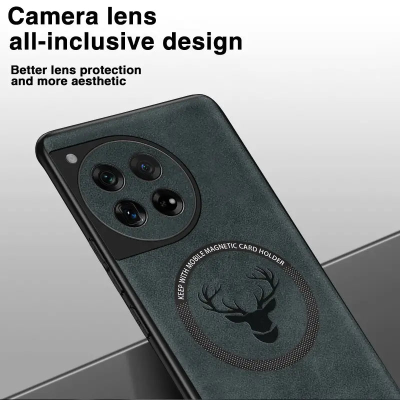 Luxury Deer Embossed Leather Case - OnePlus