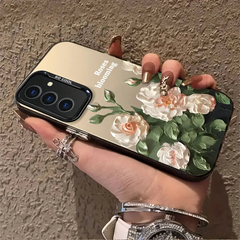 Fresh Oil Painting Flowers Phone Case - Samsung