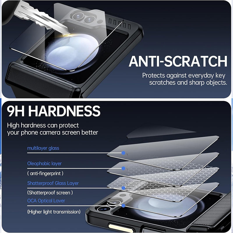 Galaxy Z Flip Series Reinforced Hexagon Armor Case