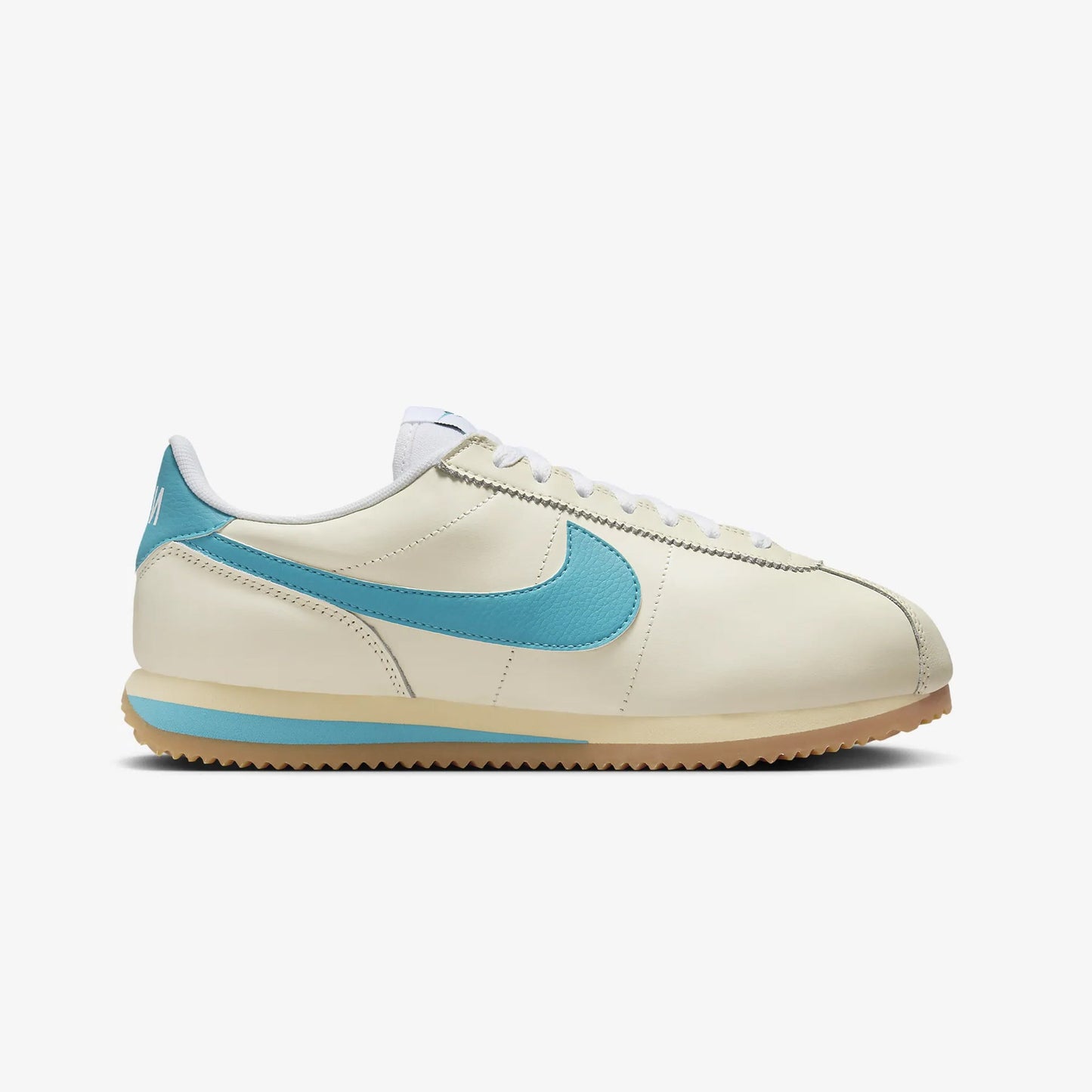 Nike | CORTEZ TXT { COCONUT MILK/TEAL NEBULA-GUM YELLOW