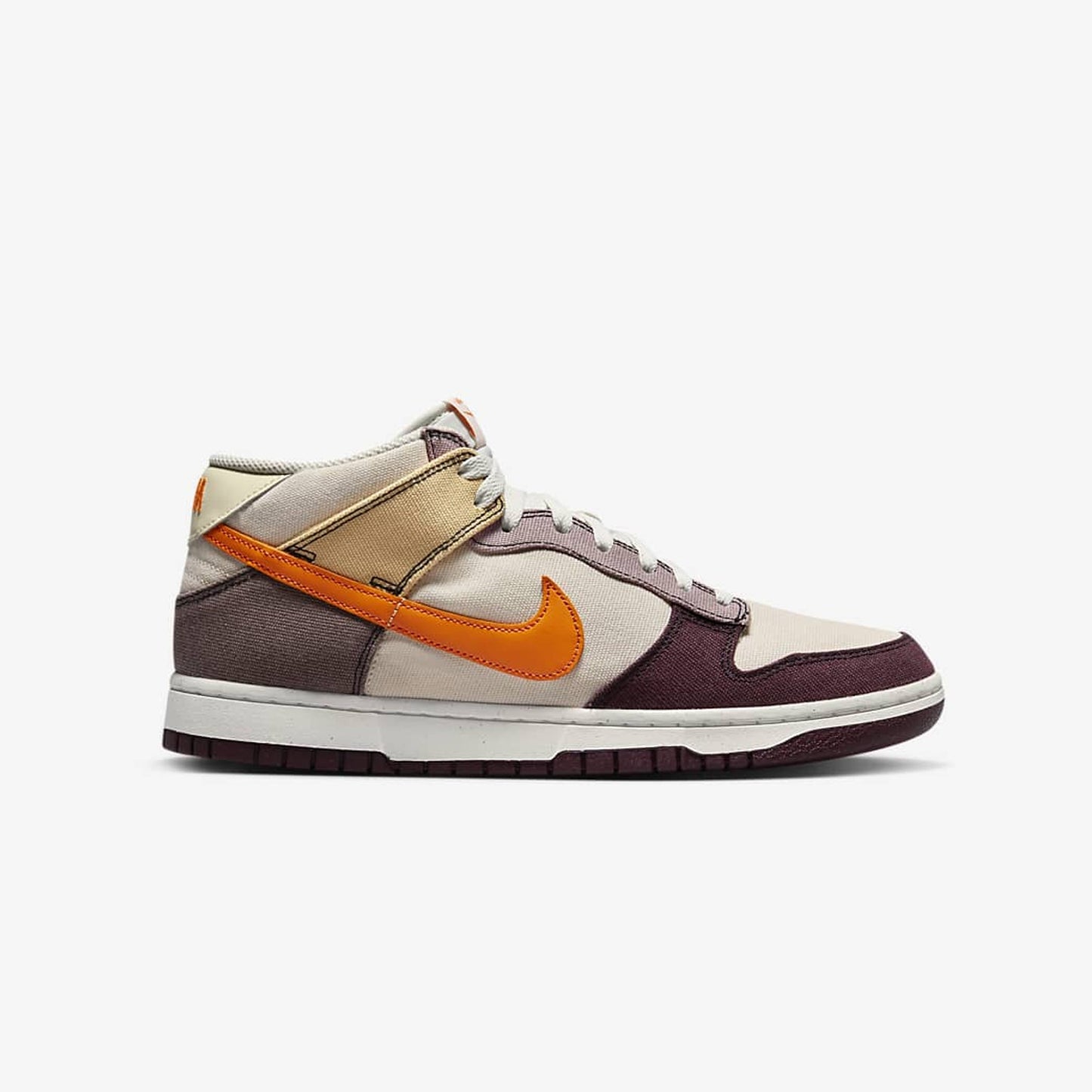 Nike | DUNK MID { COCONUT MILK/VIVID ORANGE-CELESTIAL GOLD