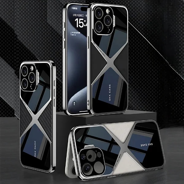 iPhone 16 Series Polished Guard Business Leather Case