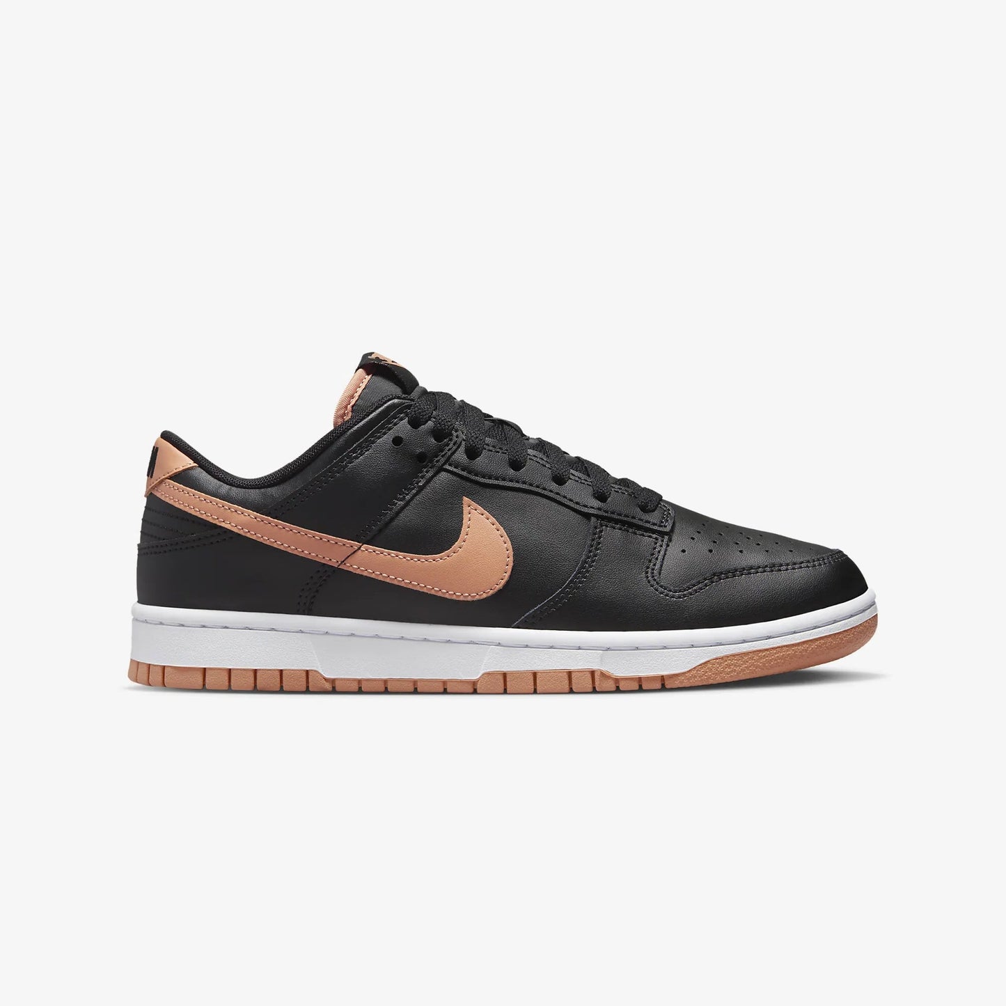 Nike | DUNK LOW RETRO { BLACK/AMBER BROWN-BLACK-WHITE