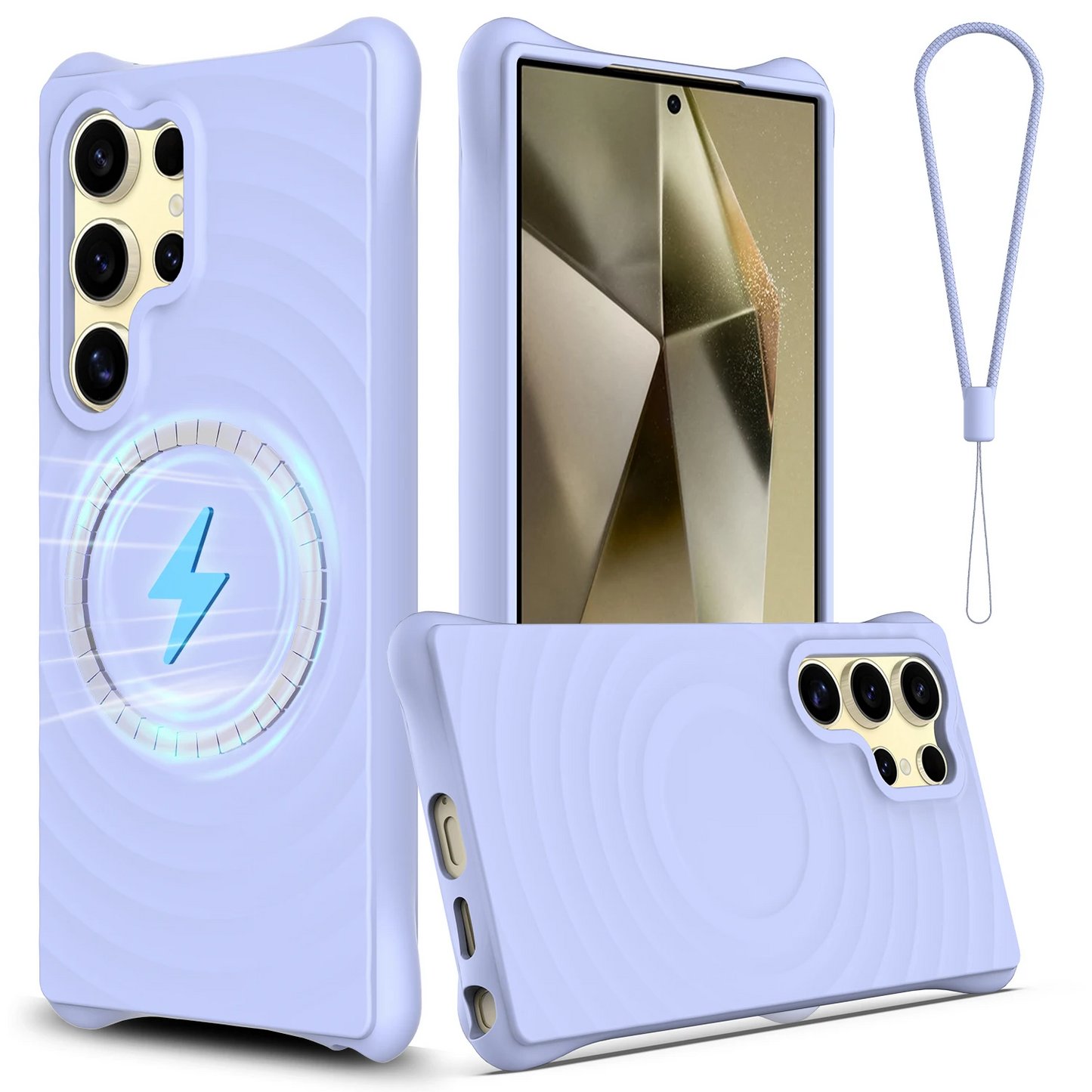 Wave Magnetic Wireless Charger Armor Case - Samsung
