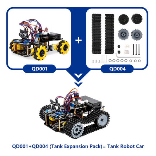 ACEBOTT ESP32 Tank Robot Car Expansion Pack - QD004