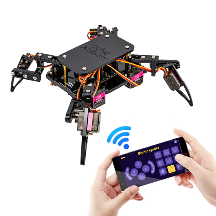 ACEBOTT ESP8266 Quadruped Bionic Spider Robot kit with Arduino IDE/ACECode(Scratch)