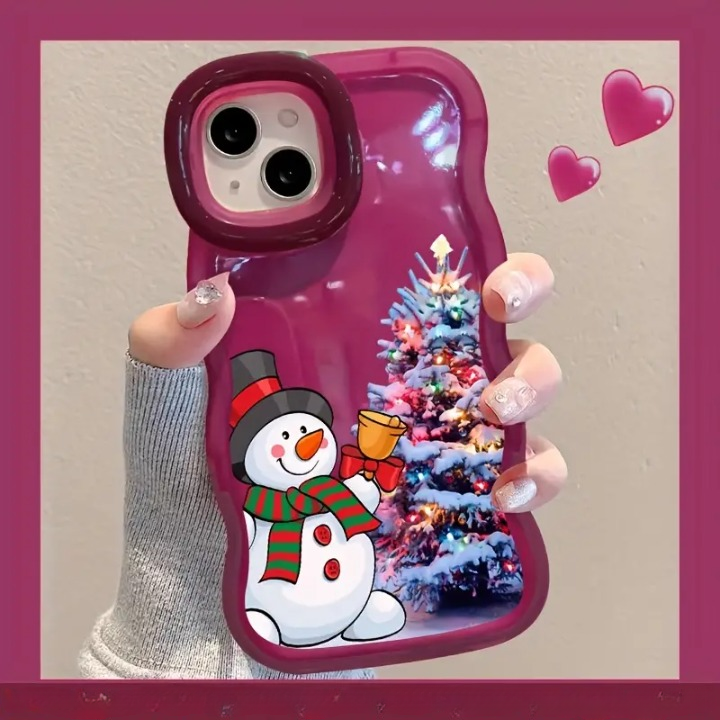 Frosty Cheer Christmas Phone Holder Case