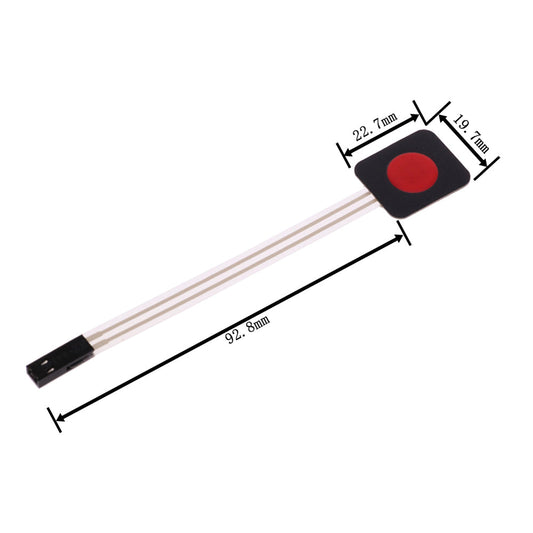 1 Key 1×1 Matrix Membrane Switch Keypad - Red