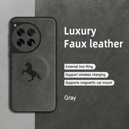 Jumping Horse Premium Faux Leather Case - OnePlus