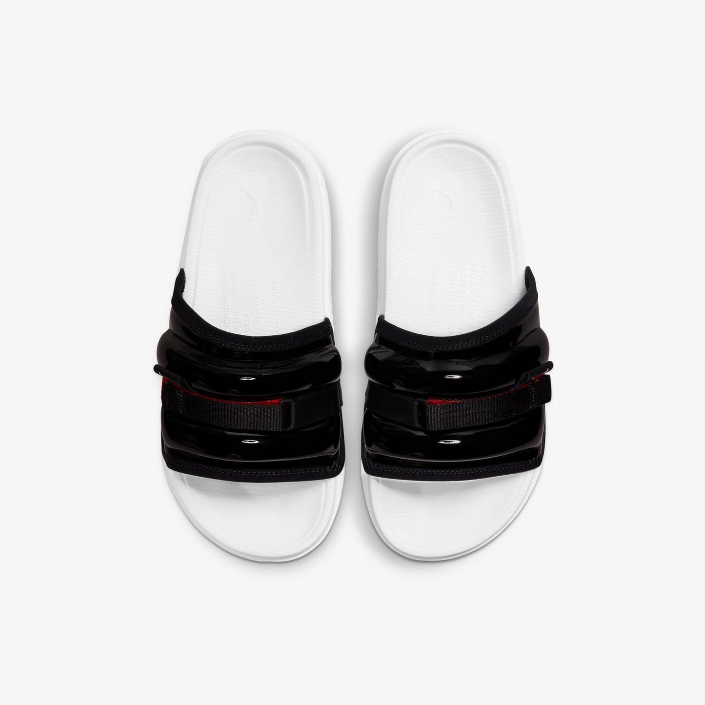 Nike | JORDAN SUPER PLAY SLIDES { BLACK / WHITE
