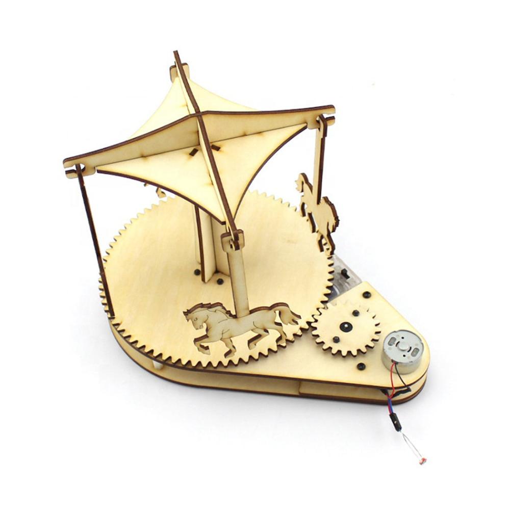 DIY Light Control Merry-Go-Round – Smart Wood Gadget for Kids