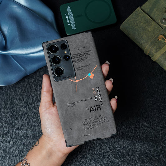 Galaxy S24 Series Sneaker Label Leather Edge Case