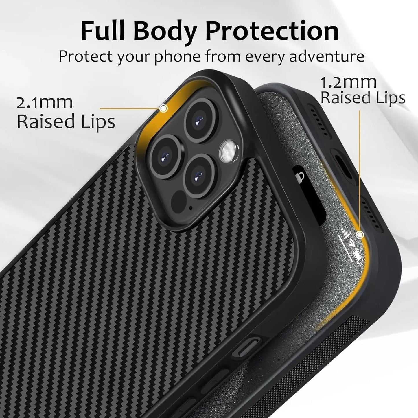 Fragmented Confetti Carbon Fiber Case - iPhone