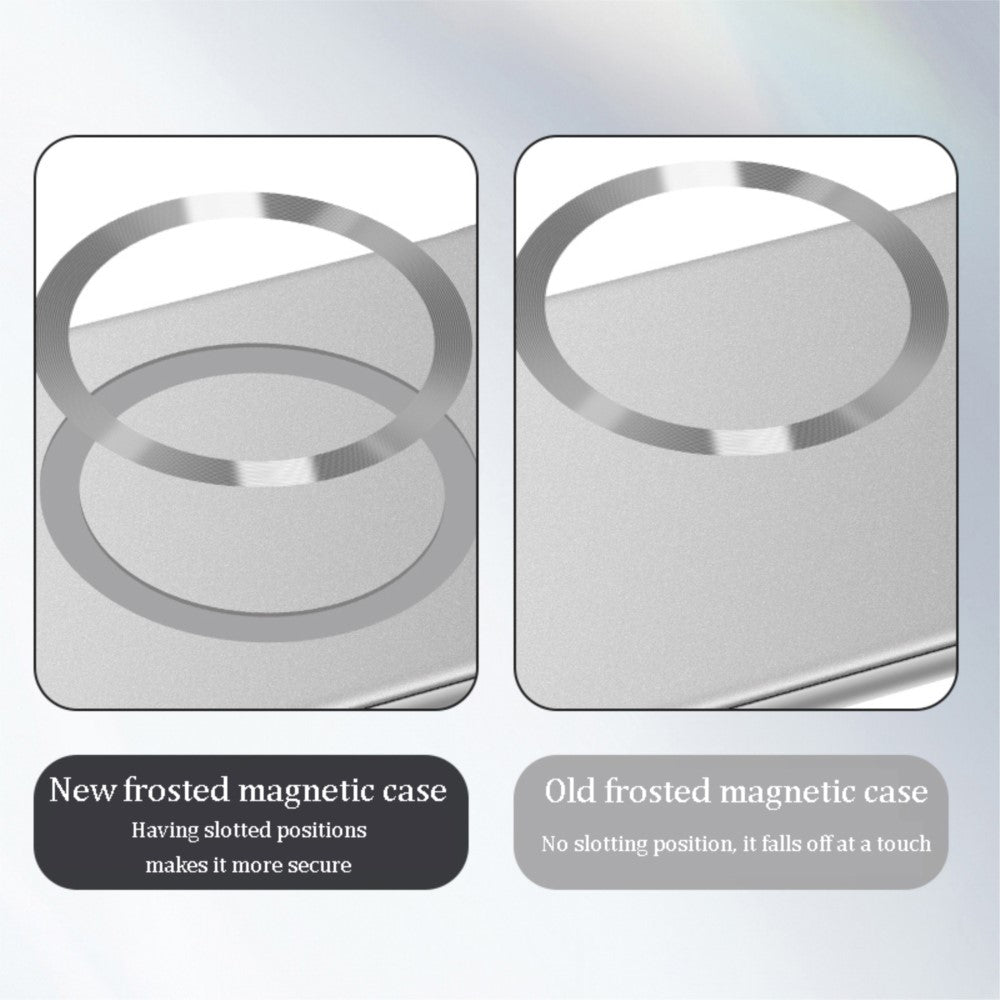 Frosted Frameless Metal MagSafe Case - Samsung