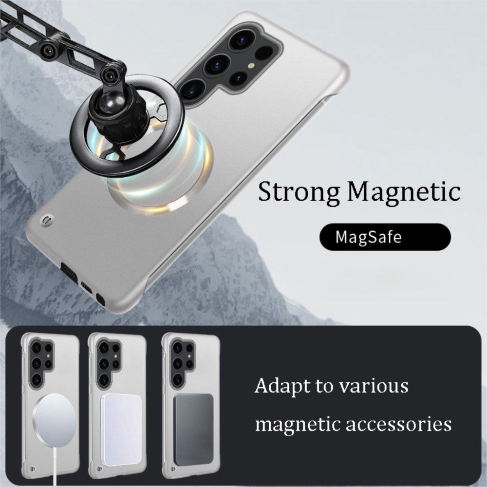 Frosted Frameless Metal MagSafe Case - Samsung