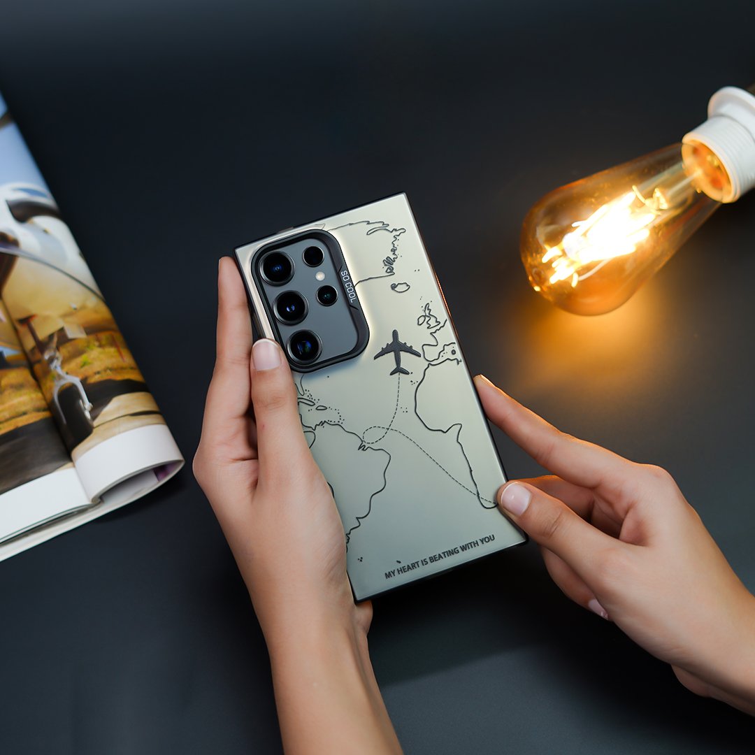 Travel Inspired Airplane Route Design Case - Samsung