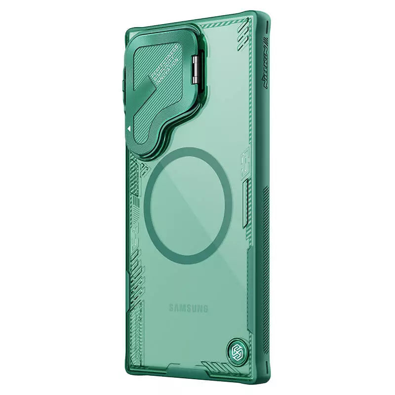 Galaxy S25 Ultra Nillkin Iceblade Magnetic Camera Hollow Stand Case