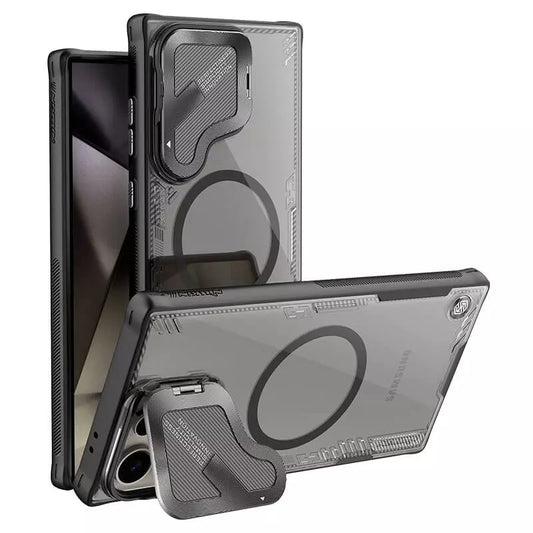 Galaxy S25 Ultra Nillkin Iceblade Magnetic Camera Hollow Stand Case