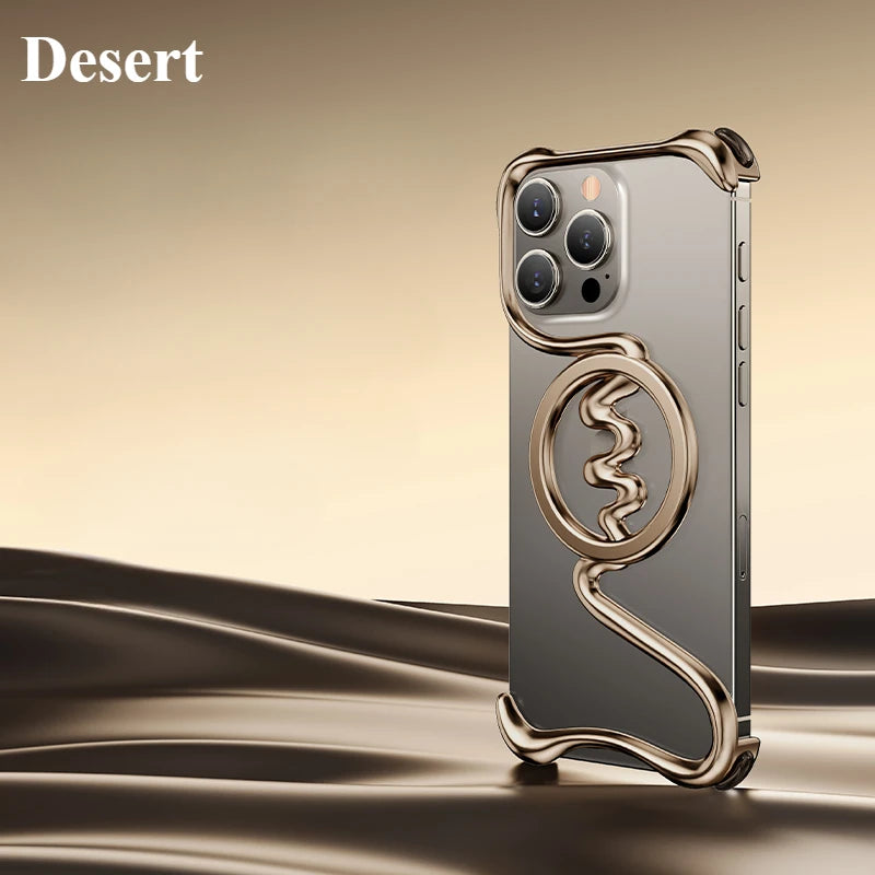 Premium Metallic Wave Magsafe Case - iPhone