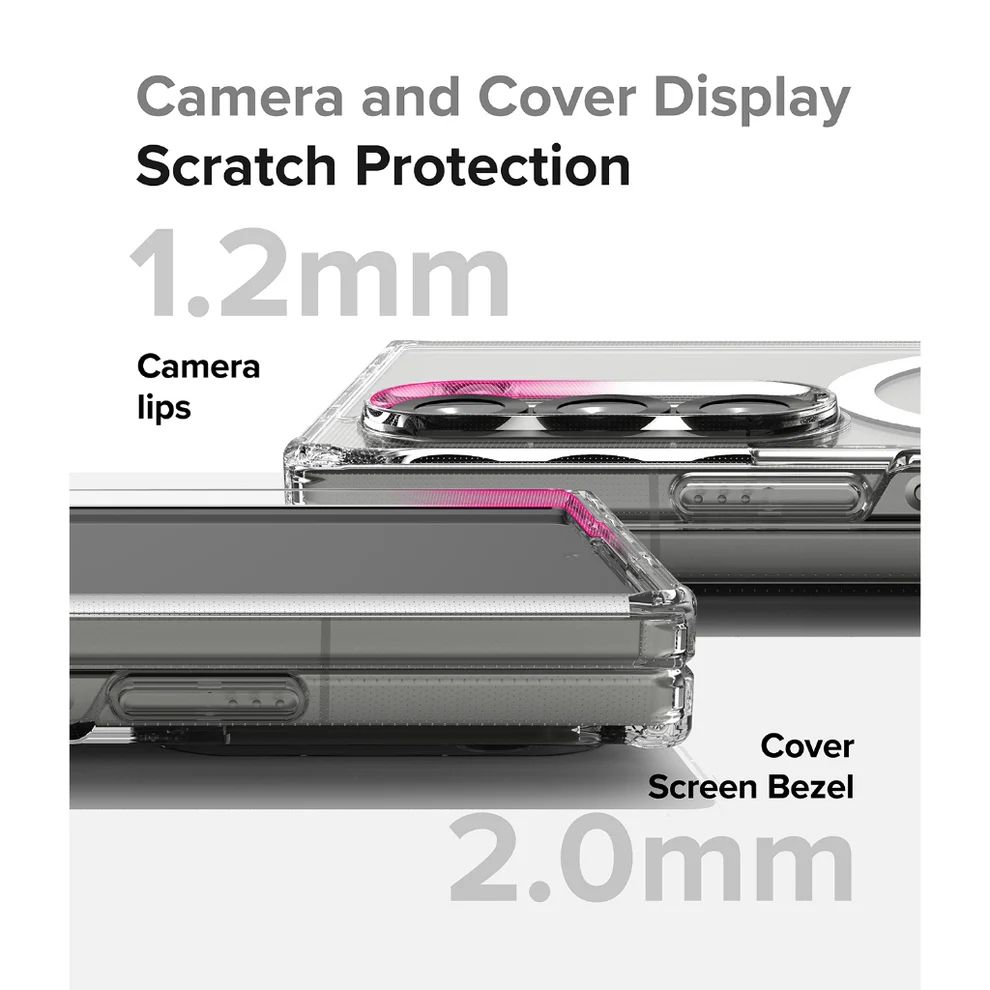 Galaxy Z Fold6 Anti-Knock TPU Transparent MagSafe Case