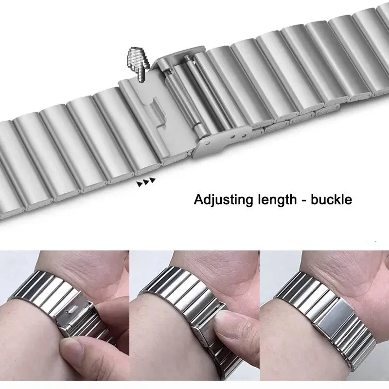 Sleek High-End Steel Strap for iWatch