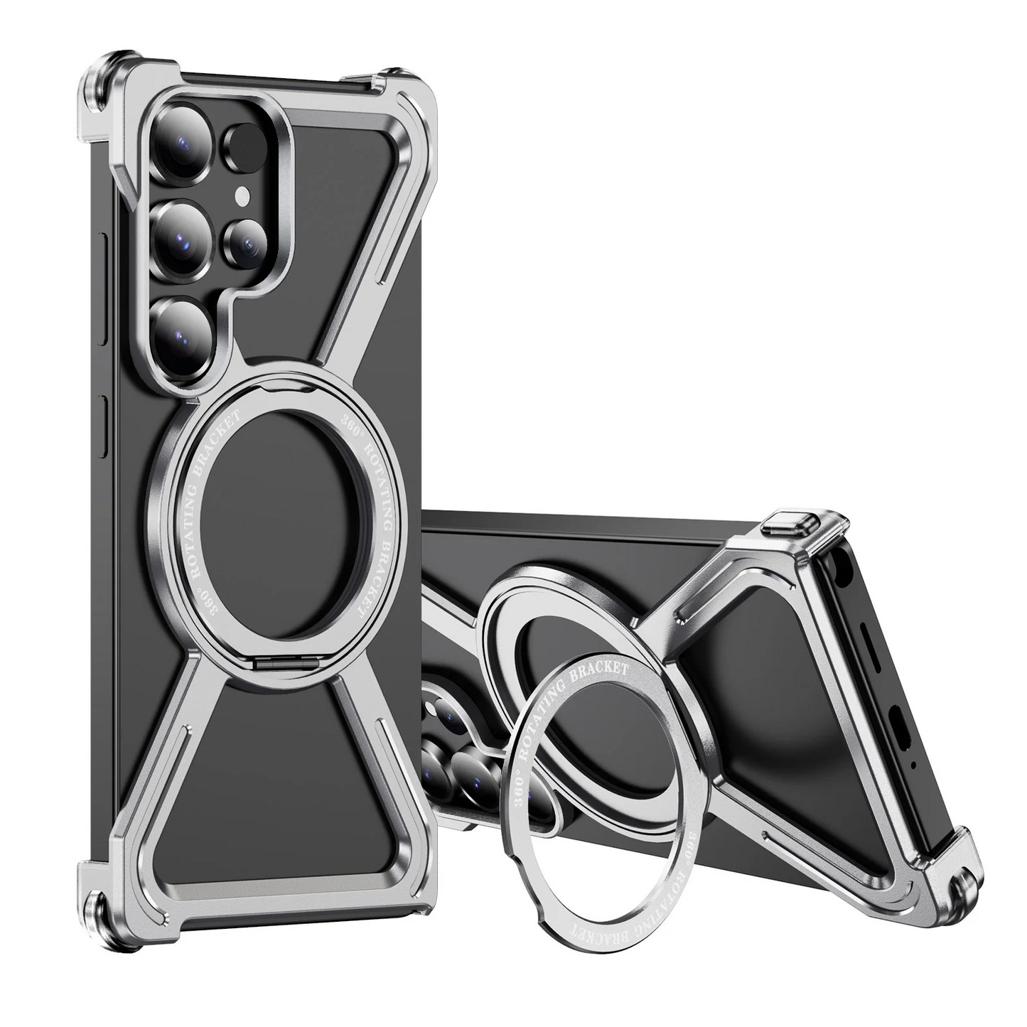 Galaxy S25 Ultra Titan Shield Rotating Ring Stand Case