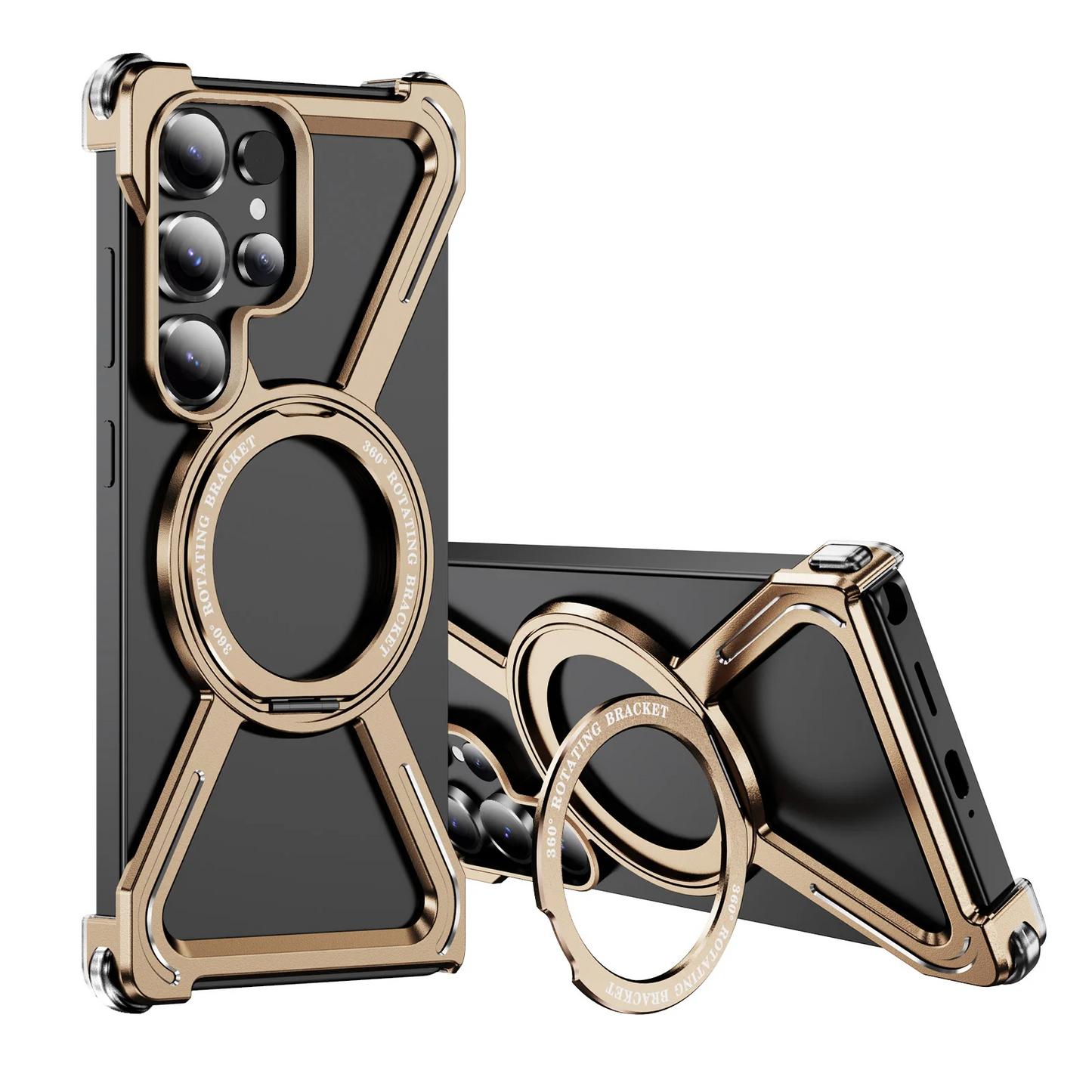 Galaxy S25 Ultra Titan Shield Rotating Ring Stand Case