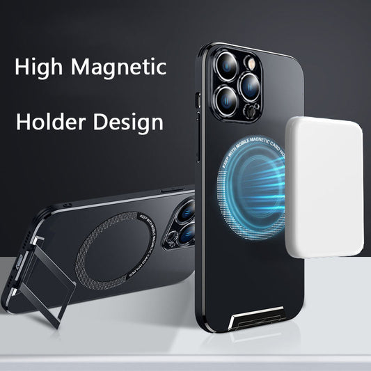 Sleek Matte MagSafe Hidden Bracket Case - iPhone
